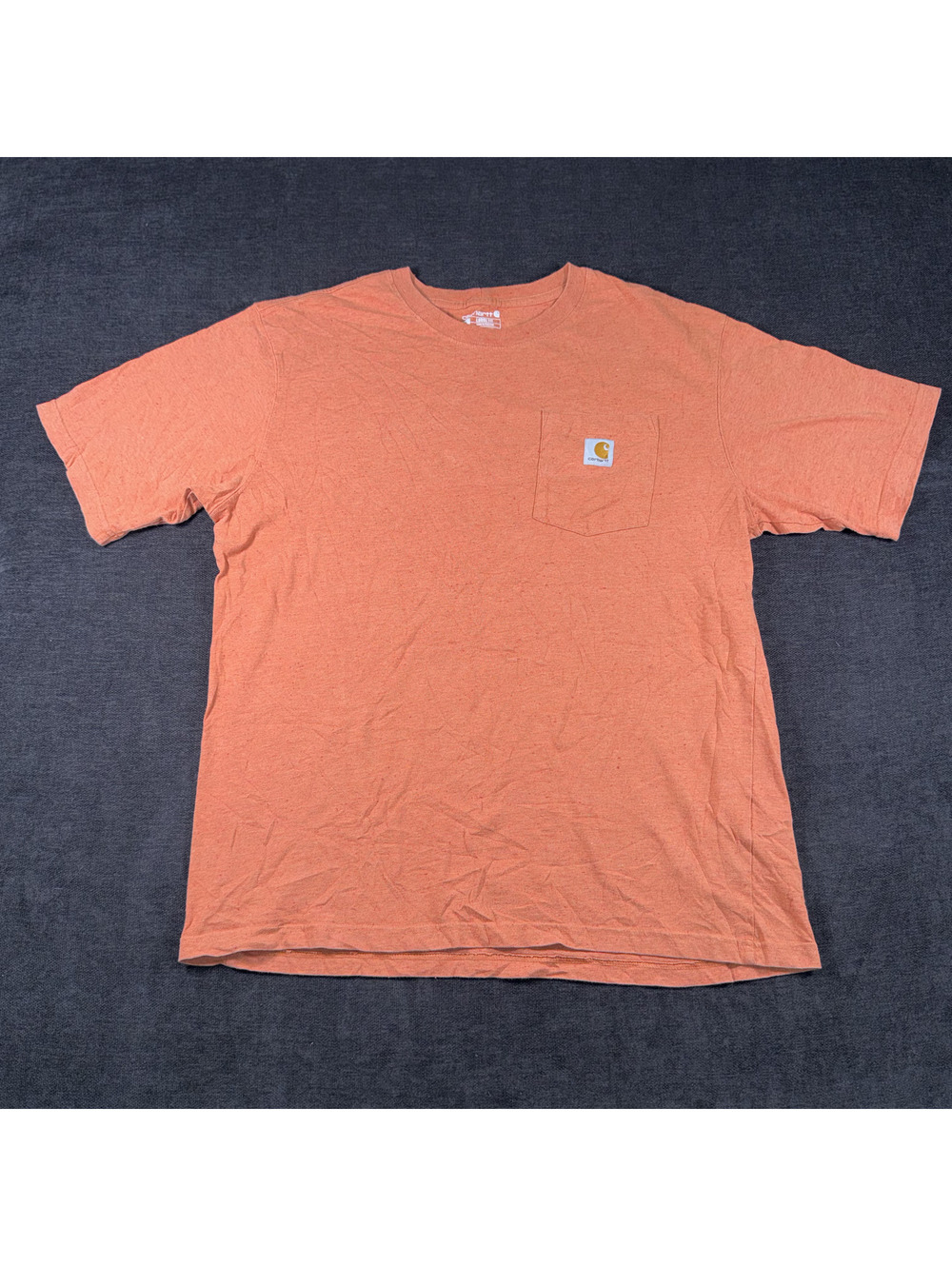 Carhartt Loose Fit Orange Pocket T-Shirt Size Large